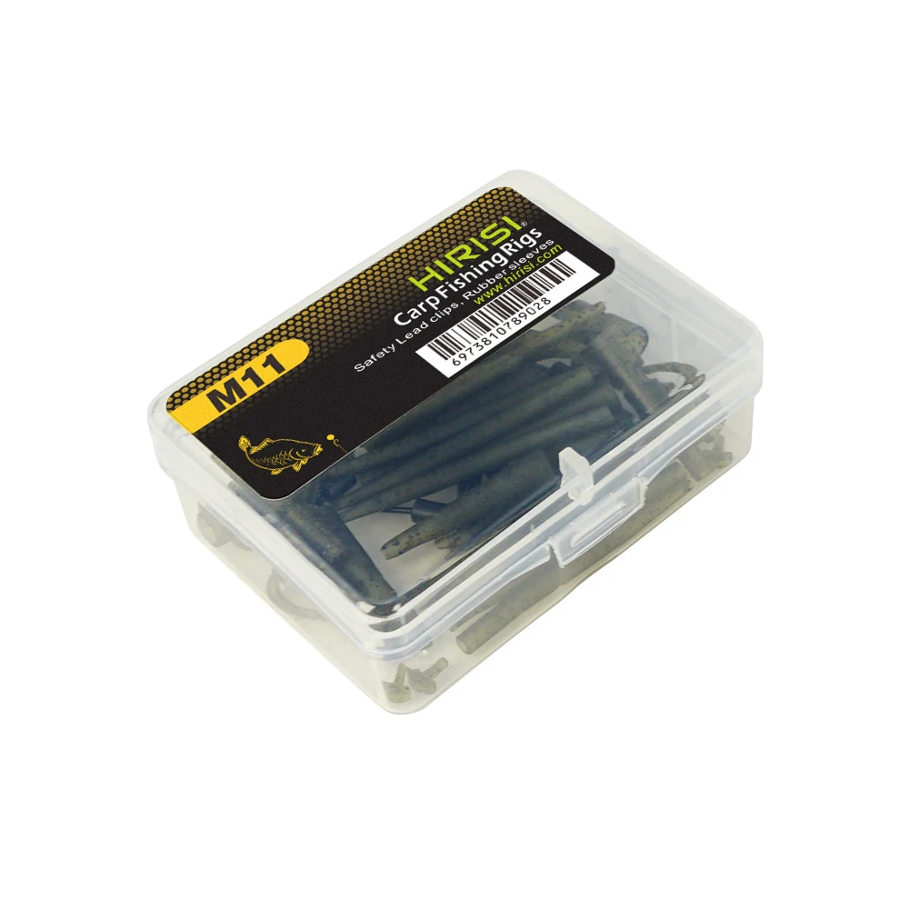 Kit aparejo carpa cambio rápido Hirisi M11 – Clips plomo antienredos - imagen 5