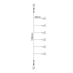 JK UV Sabiki Rigs – Señuelo suave gancho de asistencia para camarones