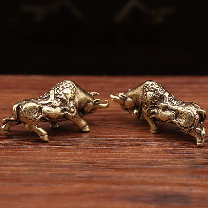 Señuelo Toro Cobre Latón – Miniatura decorativa para pesca - imagen 2