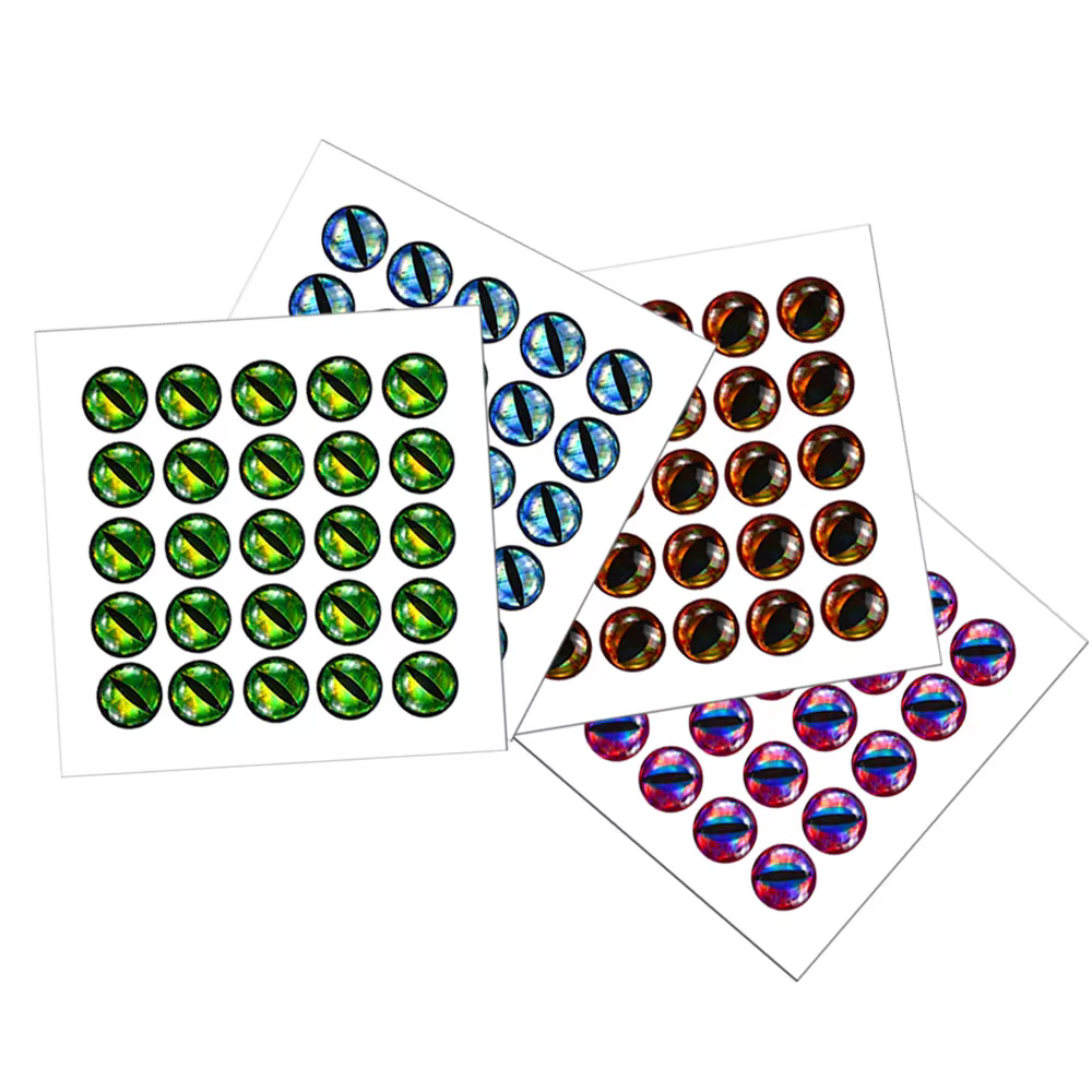 MNFT Ojos de pez epoxi 3D holográficos para streamers y jigs - imagen 2