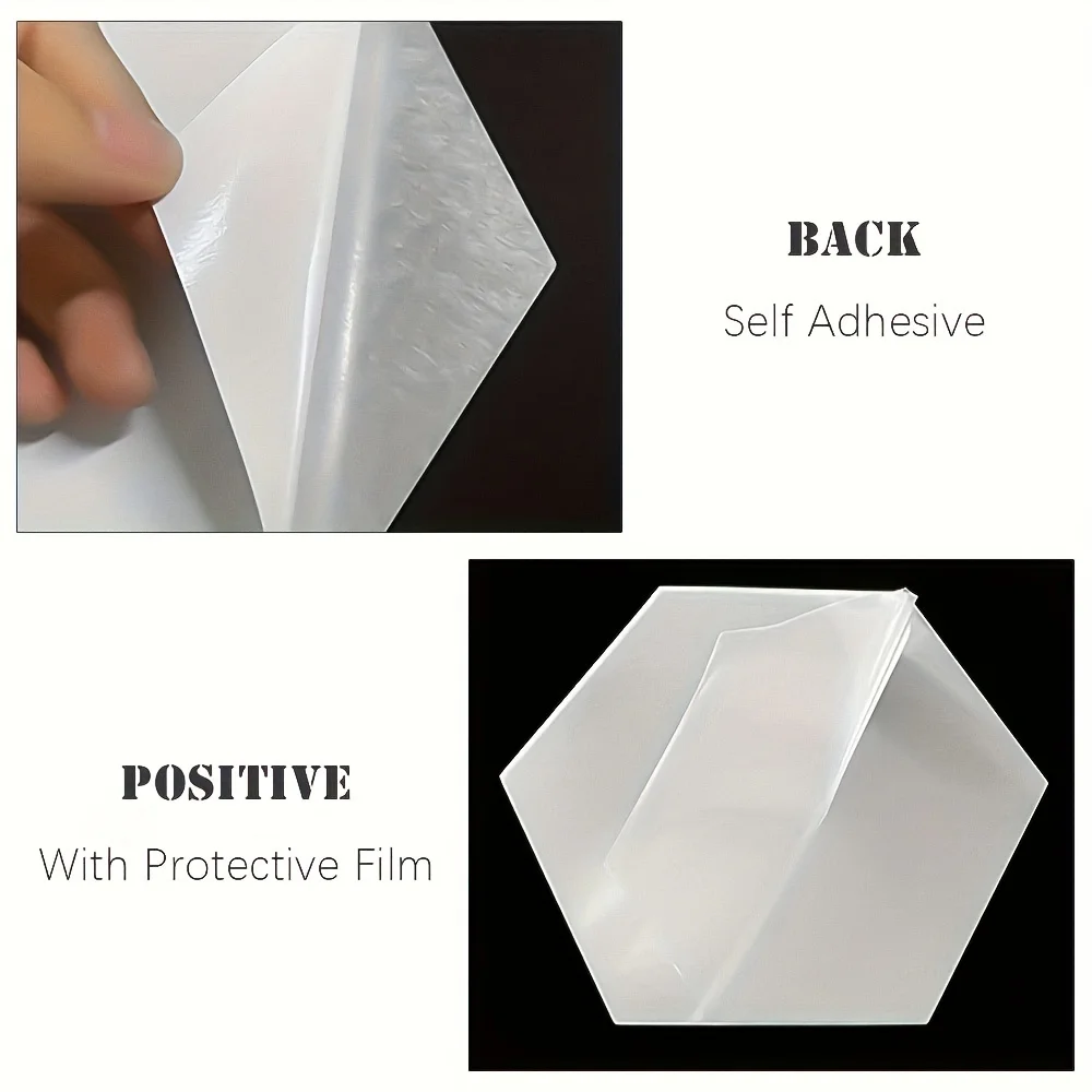 Decoración acrílica hexagonal para interiores