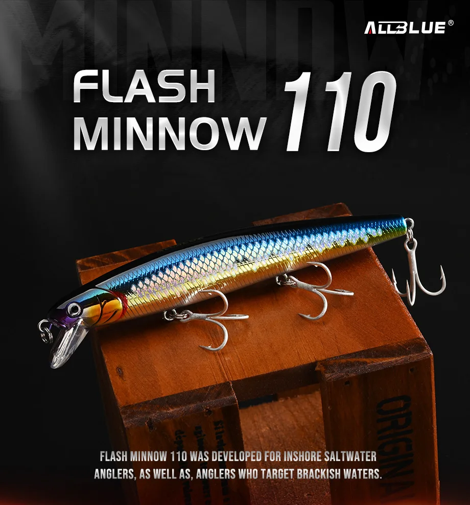 ALLBLUE FlashMinnow 110 - acción y lanzamiento