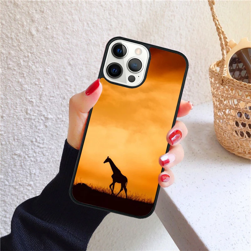 Elegante fondo de selva en funda para iPhone