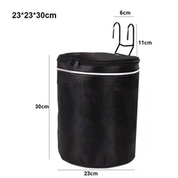 Cesta para bicicleta multicolor de manillar, plástico y lona