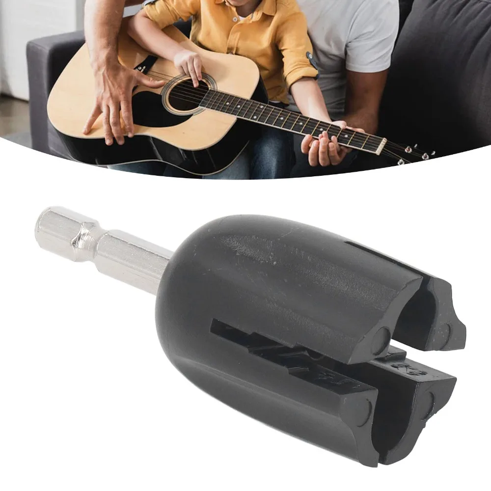 Extractor de clavijas de guitarra con broca y metal negro - imagen 2