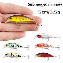 Cebo duro Minnow multicolor para pesca en agua dulce