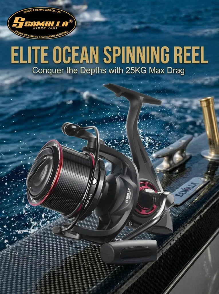 Carrete de pesca giratorio SAMOLLA