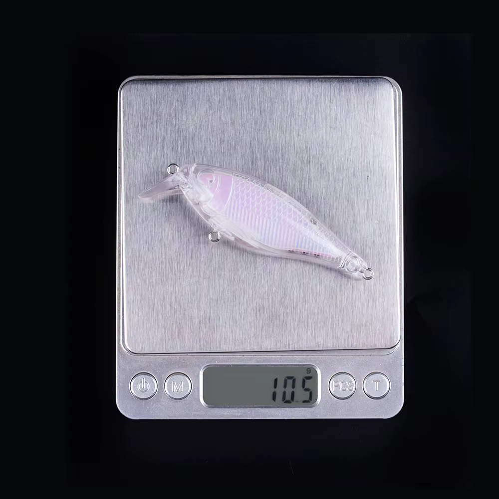 Hanlin Señuelos de Pesca - Crankbait flotante sin pintar, cuerpo duro - imagen 2