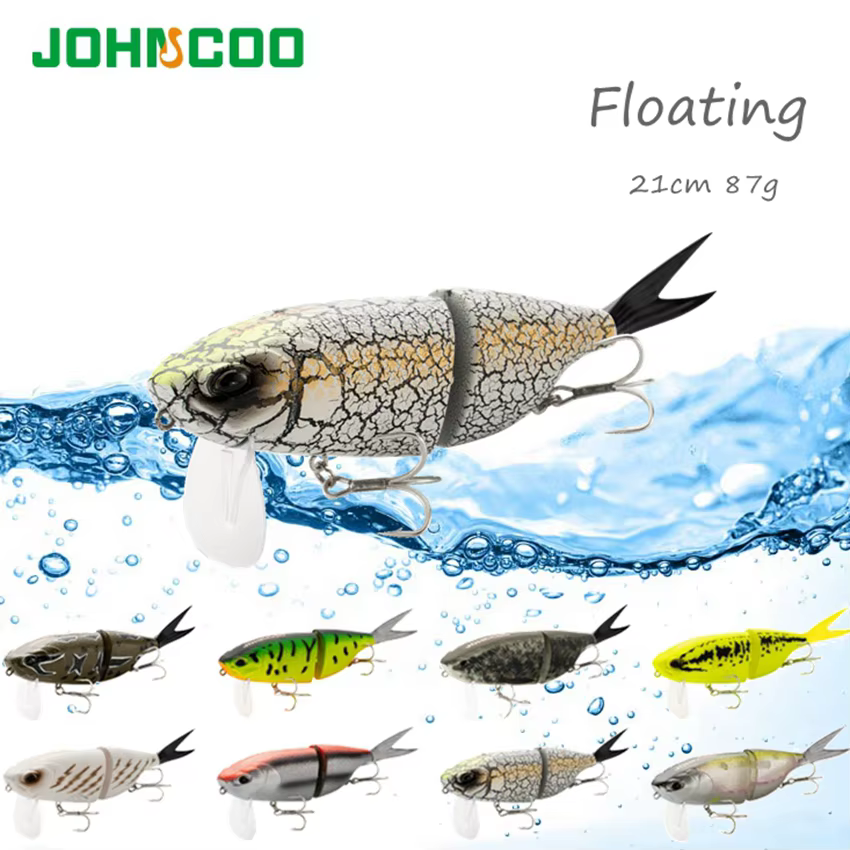 Señuelo Wobbler flotante articulado para lucio y lubina – Swimbait