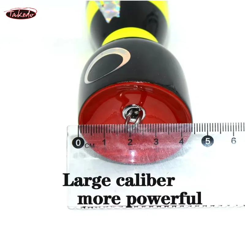 TAKEDO Popper de madera para lubina, pesca de superficie