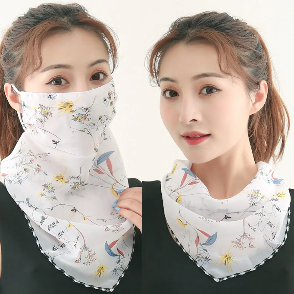 Mascarilla anti-UV de gasa transpirable para cubrir la cara - imagen 4