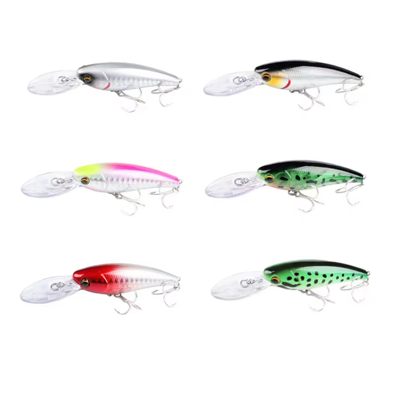 Crankbait flotante señuelo con ojos 3D para pesca de lucio y carpa - imagen 5