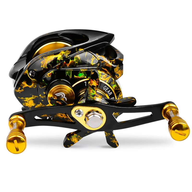Carrete baitcasting robusto para lanzamientos largos agua salada y dulce