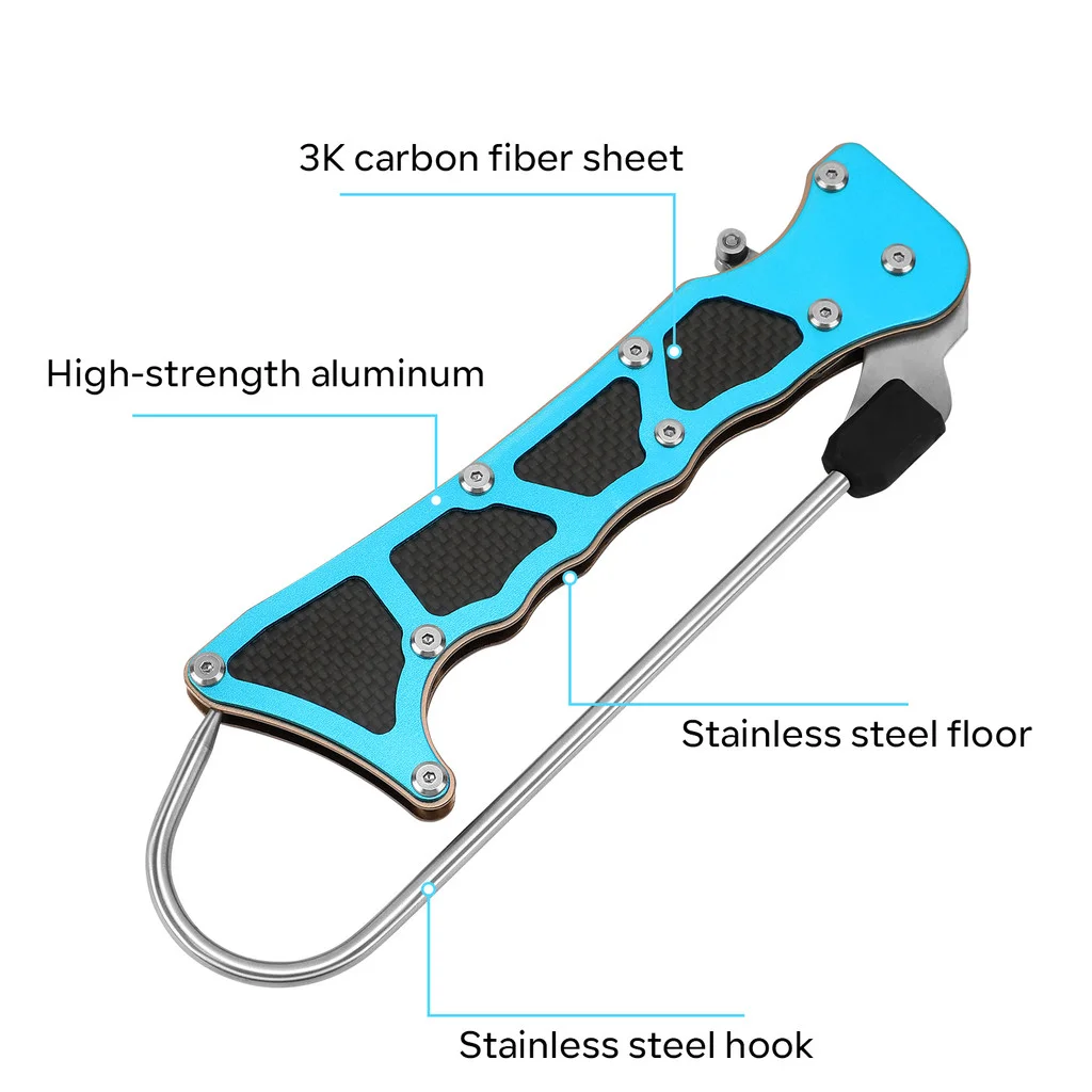 SANLIKE Pinza para pescado garra plegable inox telescópica