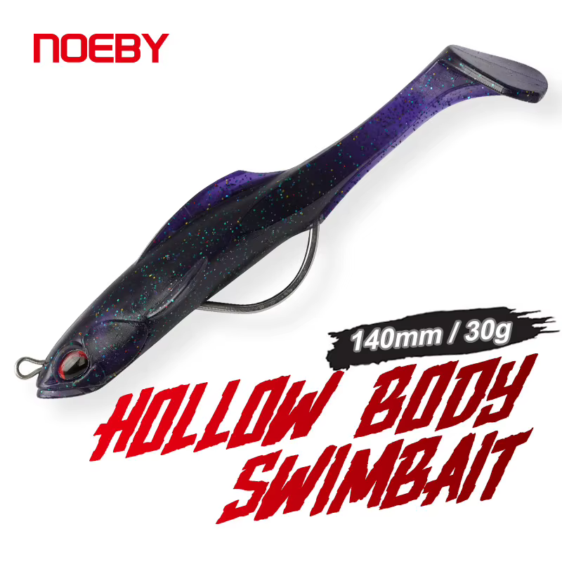 Señuelo Blando NOEBY Predators Swimbait 140mm con Anzuelo Stinger - imagen 2