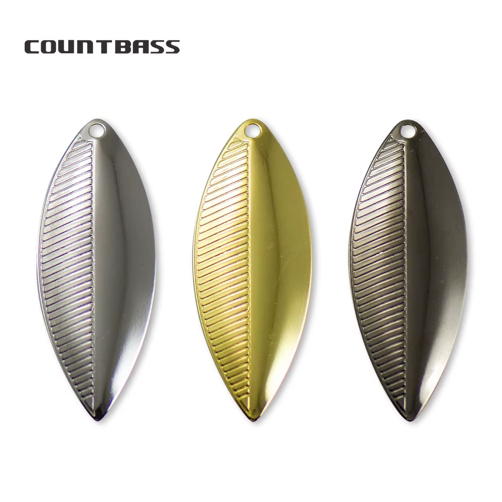COUNTBASS Cuchillas giratorias Willowleaf – Acero para señuelos - imagen 2