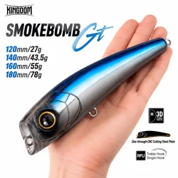 Señuelo Popper Kingdom Saltwater flotante para atún en superficie