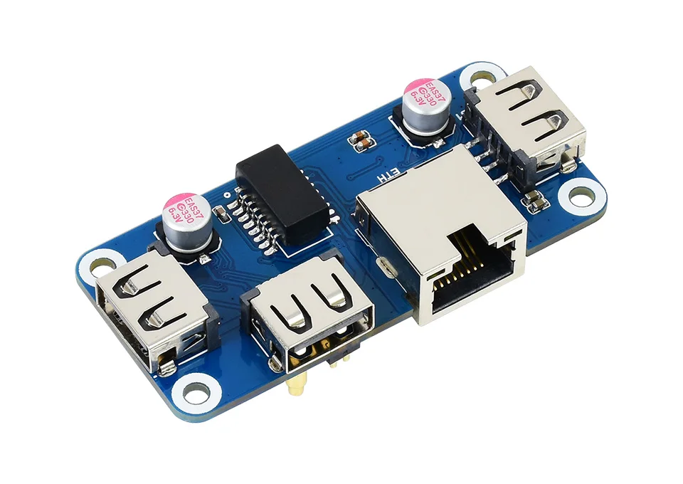 Sombrero ETH/USB con puerto Ethernet RJ45 y USB 2.0