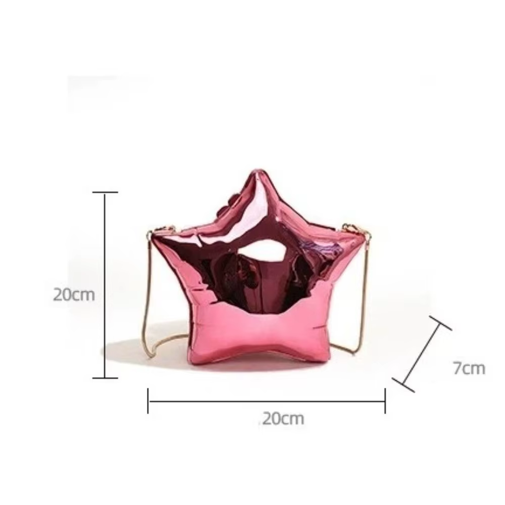Bolso Bandolera Estrella Acrílico Brillante para Mujer - imagen 5