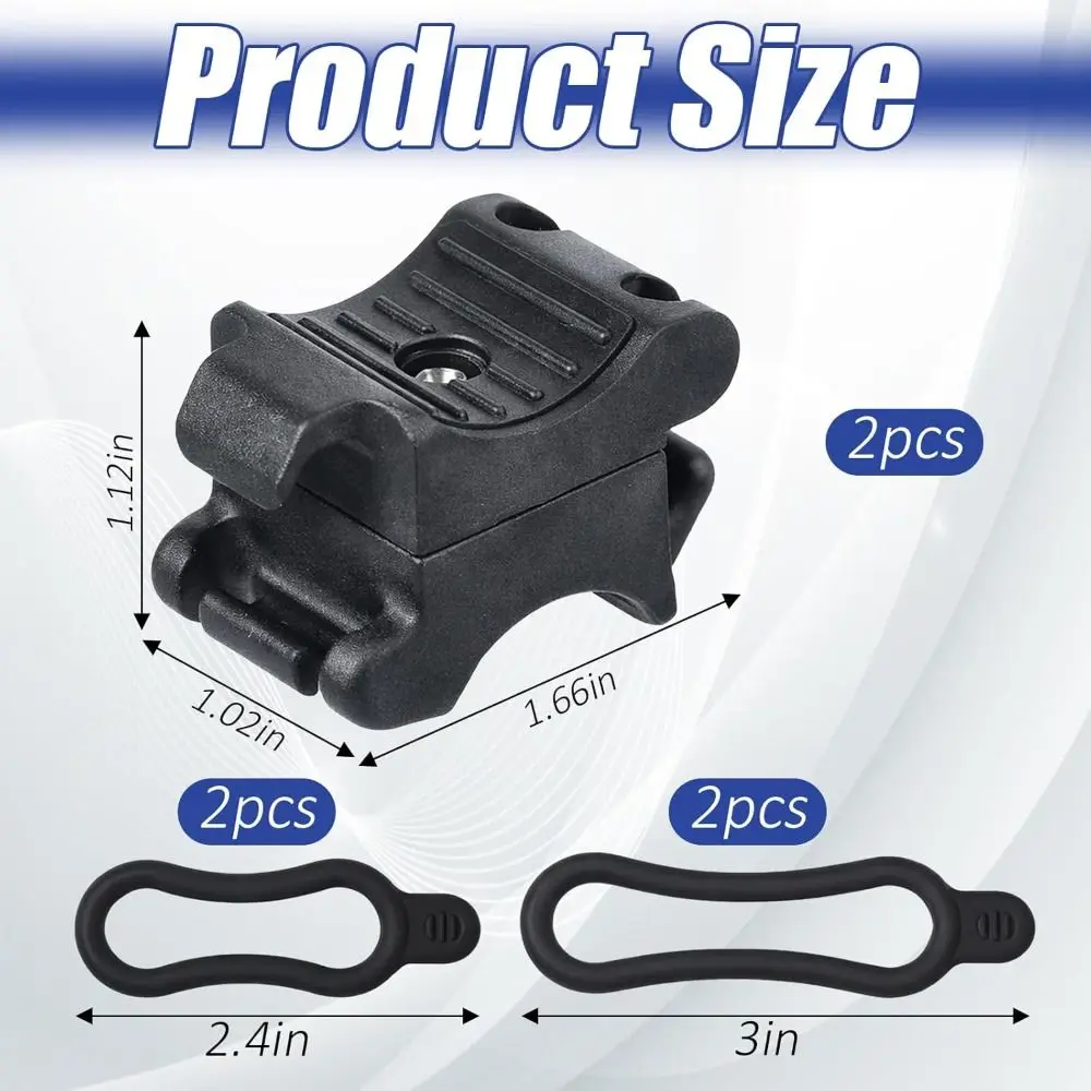 Soporte antideslizante para linterna de bicicleta universal ajustable - imagen 4