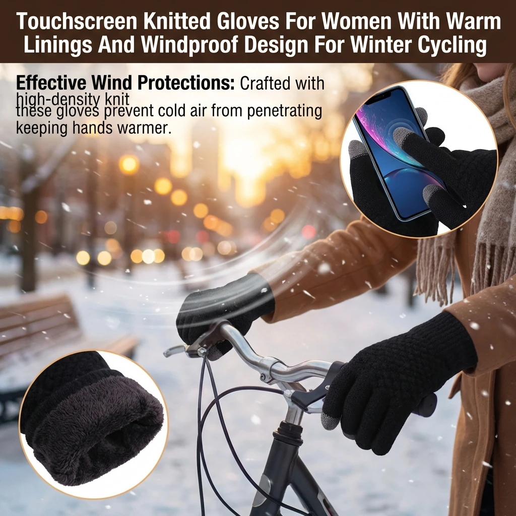 Guantes de invierno con forro cálido