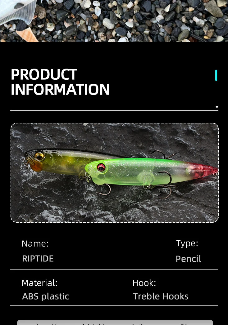 Color y acabado del señuelo para pesca
