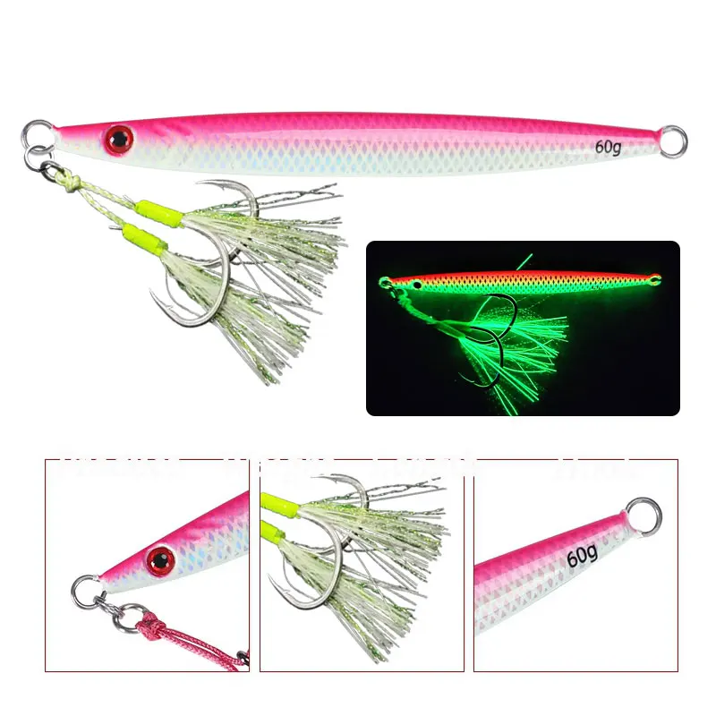 AS Fast Jig-señuelo metálico hundido vertical para pesca en barco - imagen 3