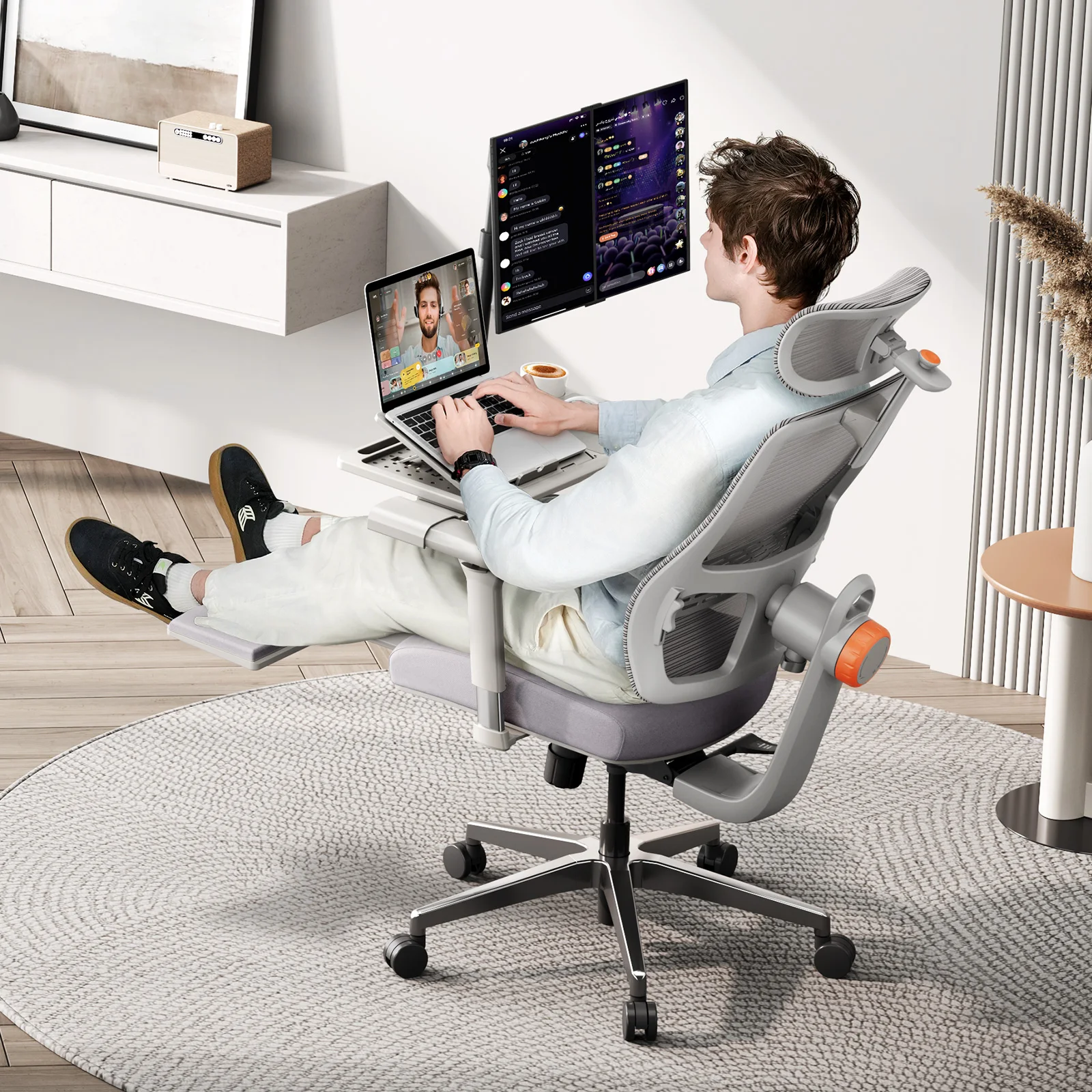 Silla ergonómica Newtral MagicH-GPro con reposacabezas 5D - imagen 3