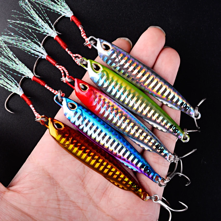 Jigs de metal para lubina y trucha – señuelo duro de arrastre marino - imagen 5