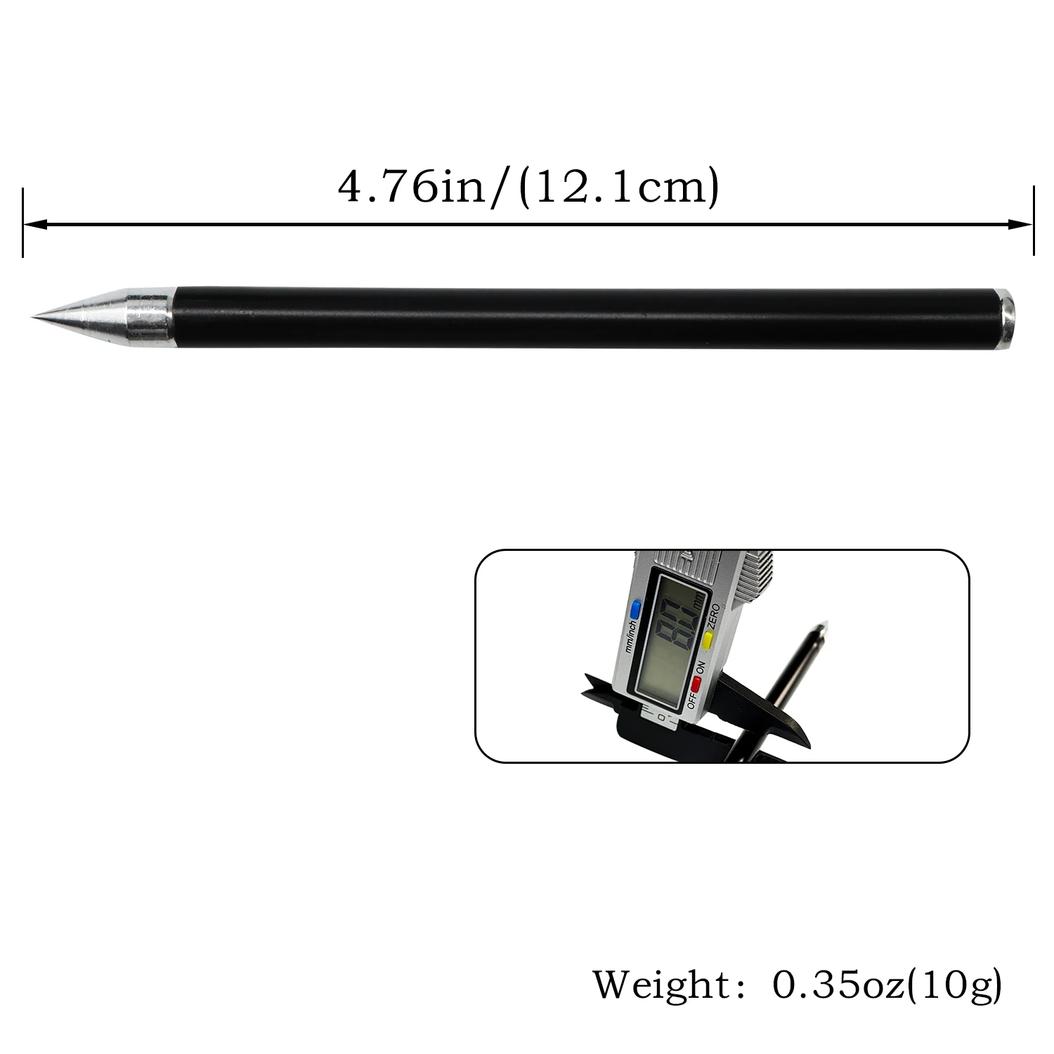 Flechas cortas plegables negras de 8mm vistas desde不同角度