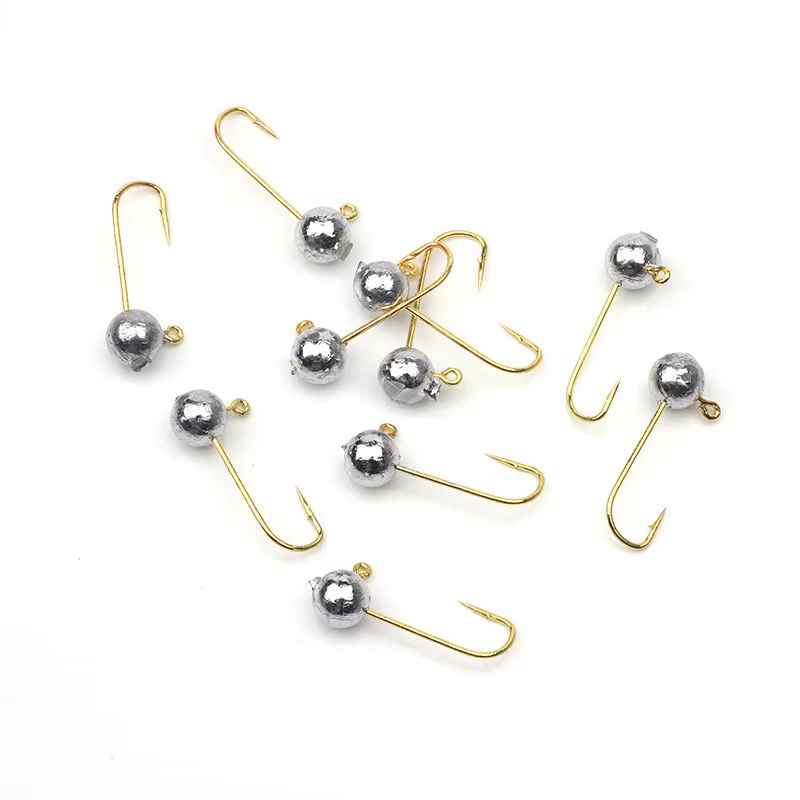 Micro anzuelos de cabeza para pesca en hielo – Señuelo suave - imagen 5
