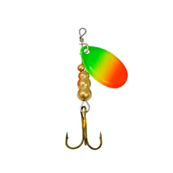 Spinner Mandarín para lubina con lentejuelas giratorias