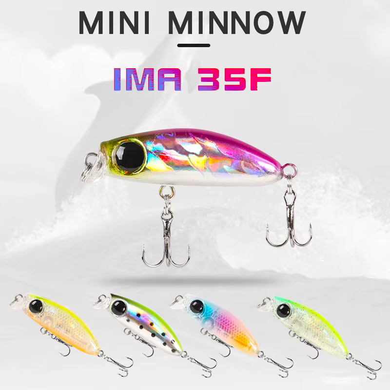 Minnow giratorio 35mm 2,5g para trucha y perca