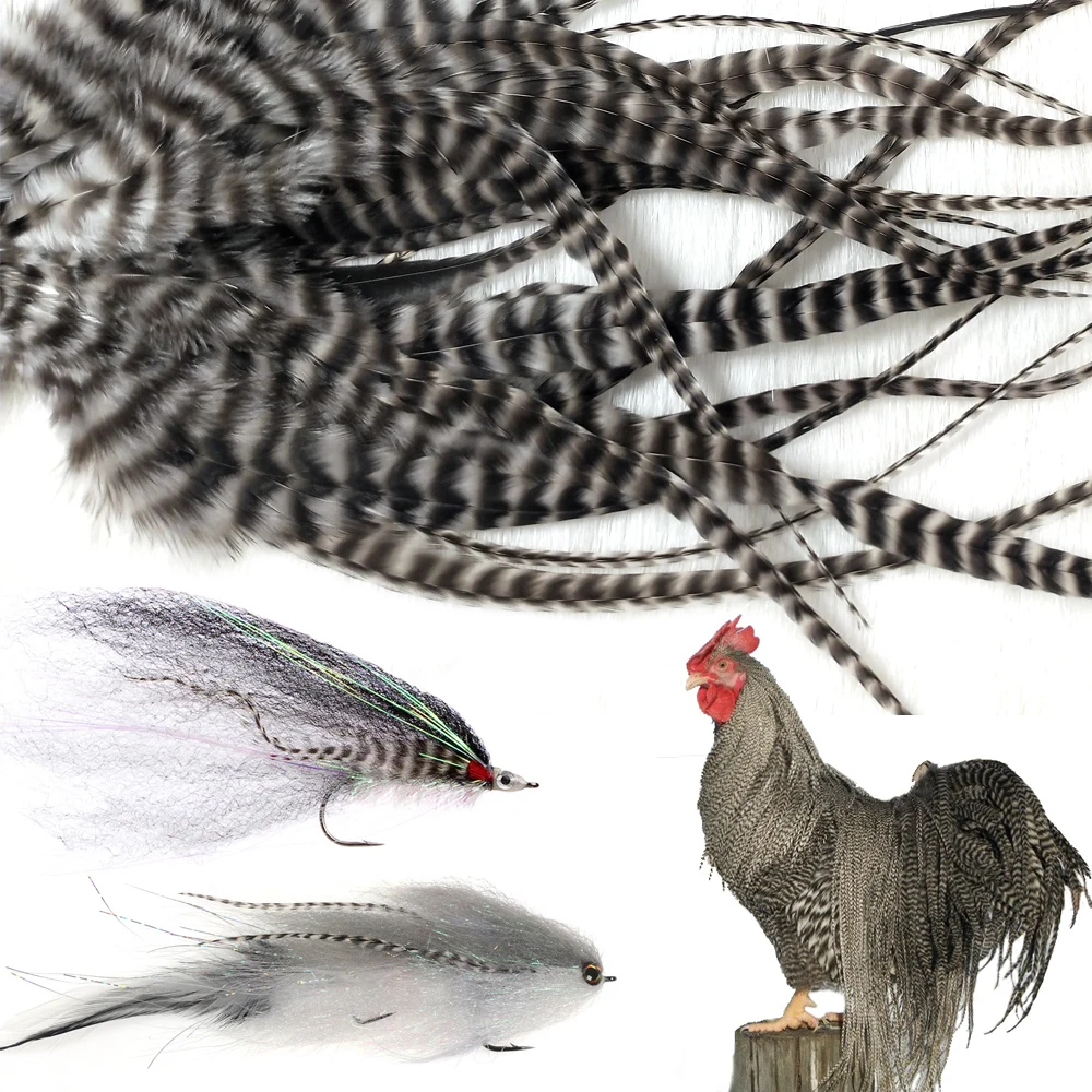 Vtwins plumas naturales para atar moscas, material suave serpentinas - imagen 5