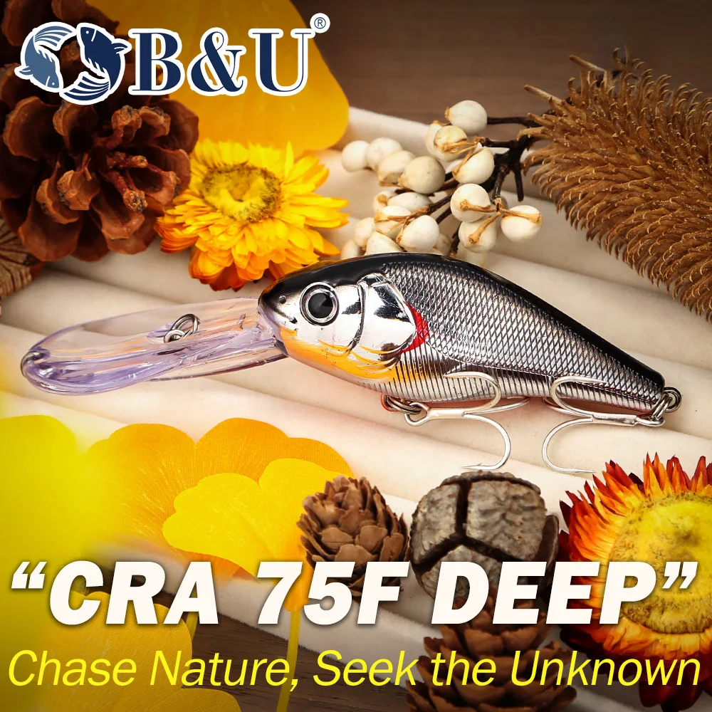 B&U Crankbait Deep Diving UV con tungsteno para lucio y zander - imagen 4