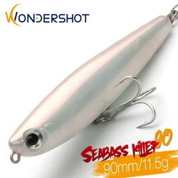 Wondershot D02 gorrión 90mm – Señuelo topwater plástico para lubina