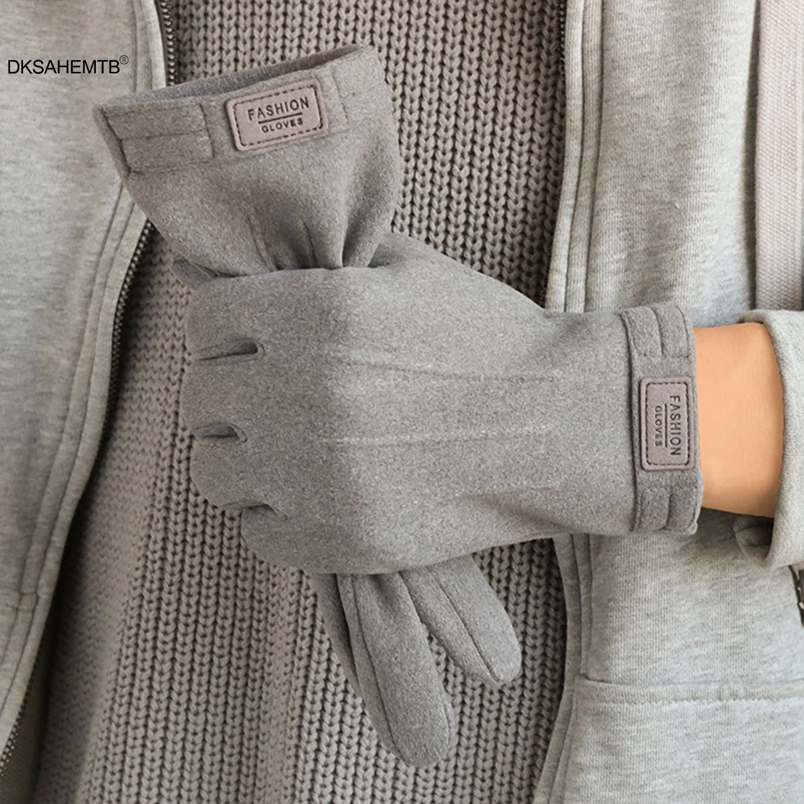 Guantes térmicos invierno con pantalla táctil y acolchado antiviento