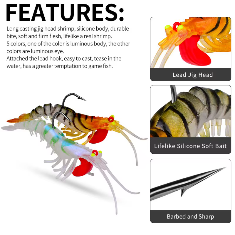 Vinilo Articulado Gamba Cabeza Plomada Glow – Lucio Perca Snakehead