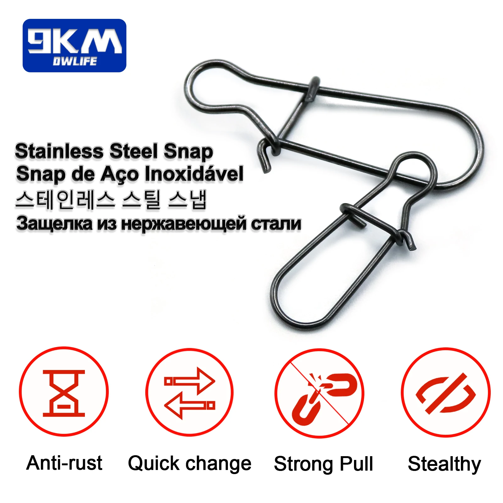Clips ligeros para pesca deportiva