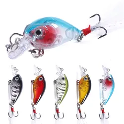 Pesca Feathe Wobbler de superficie Crankbait para lucio y trucha