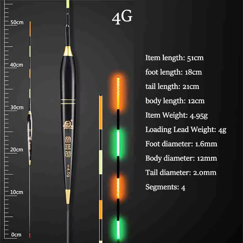 Flotadores luminosos Nano compuestos – Boya LED para pesca profunda - imagen 5