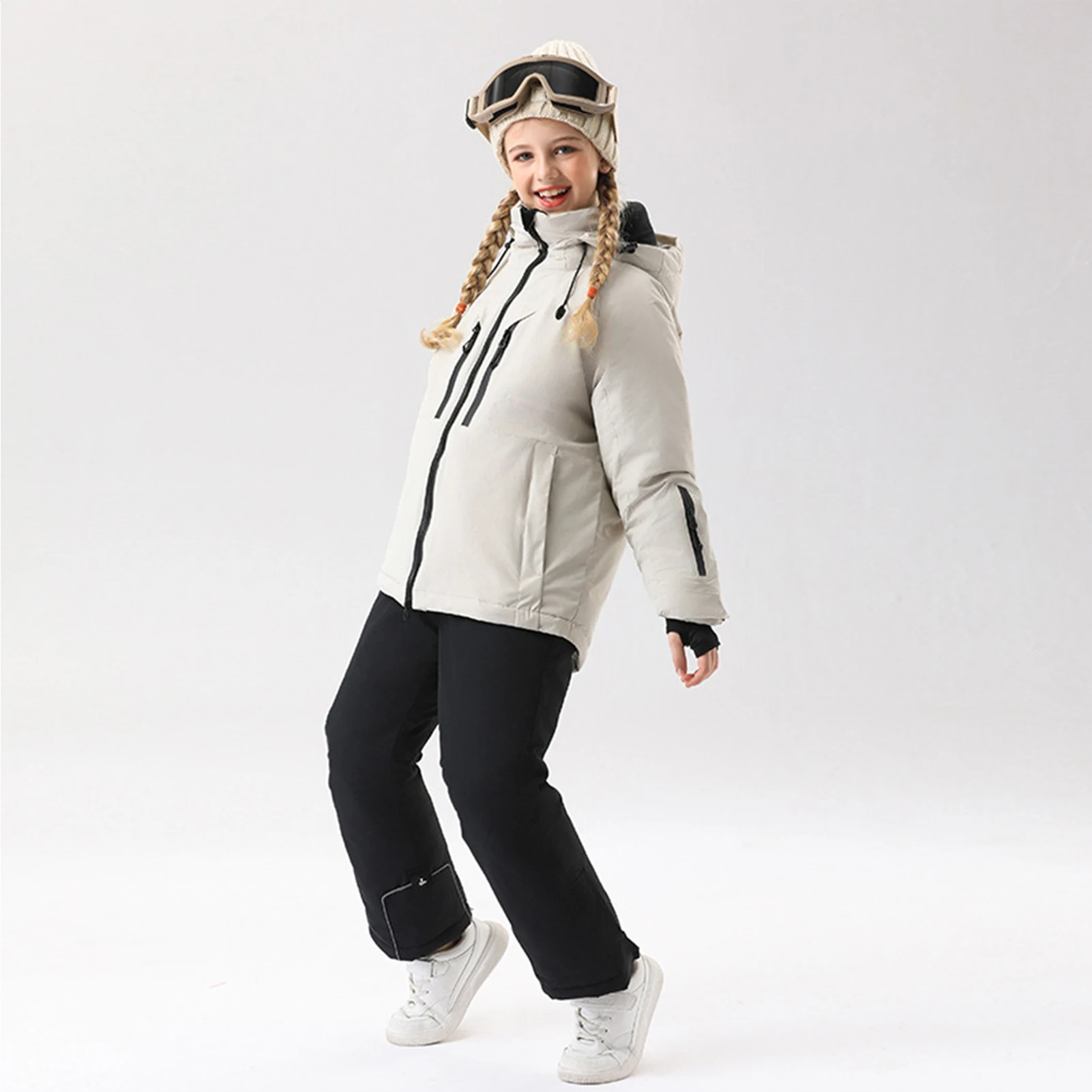 Traje de esquí impermeable infantil con chaqueta y pantalón - imagen 4