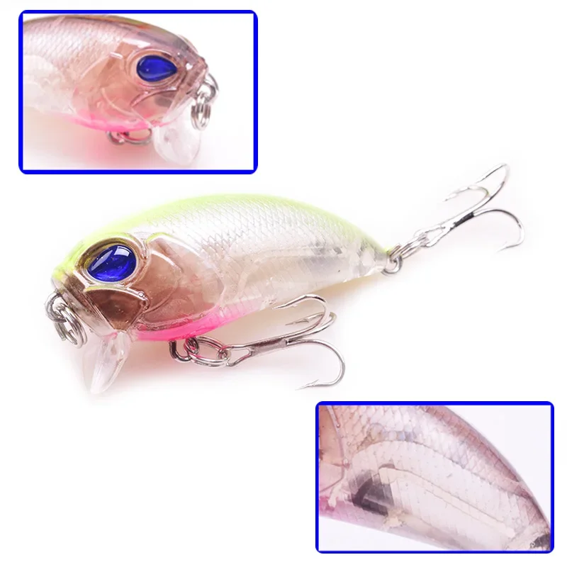 Minnow Flotante 5 cm 7 g – Crankbait para lubina, natacion erratica - imagen 4
