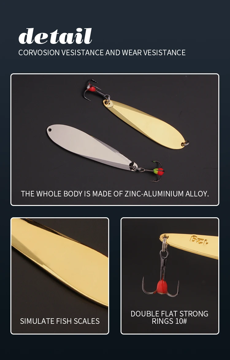 Detalle del anzuelo triple afilado del señuelo NGB para pesca en hielo