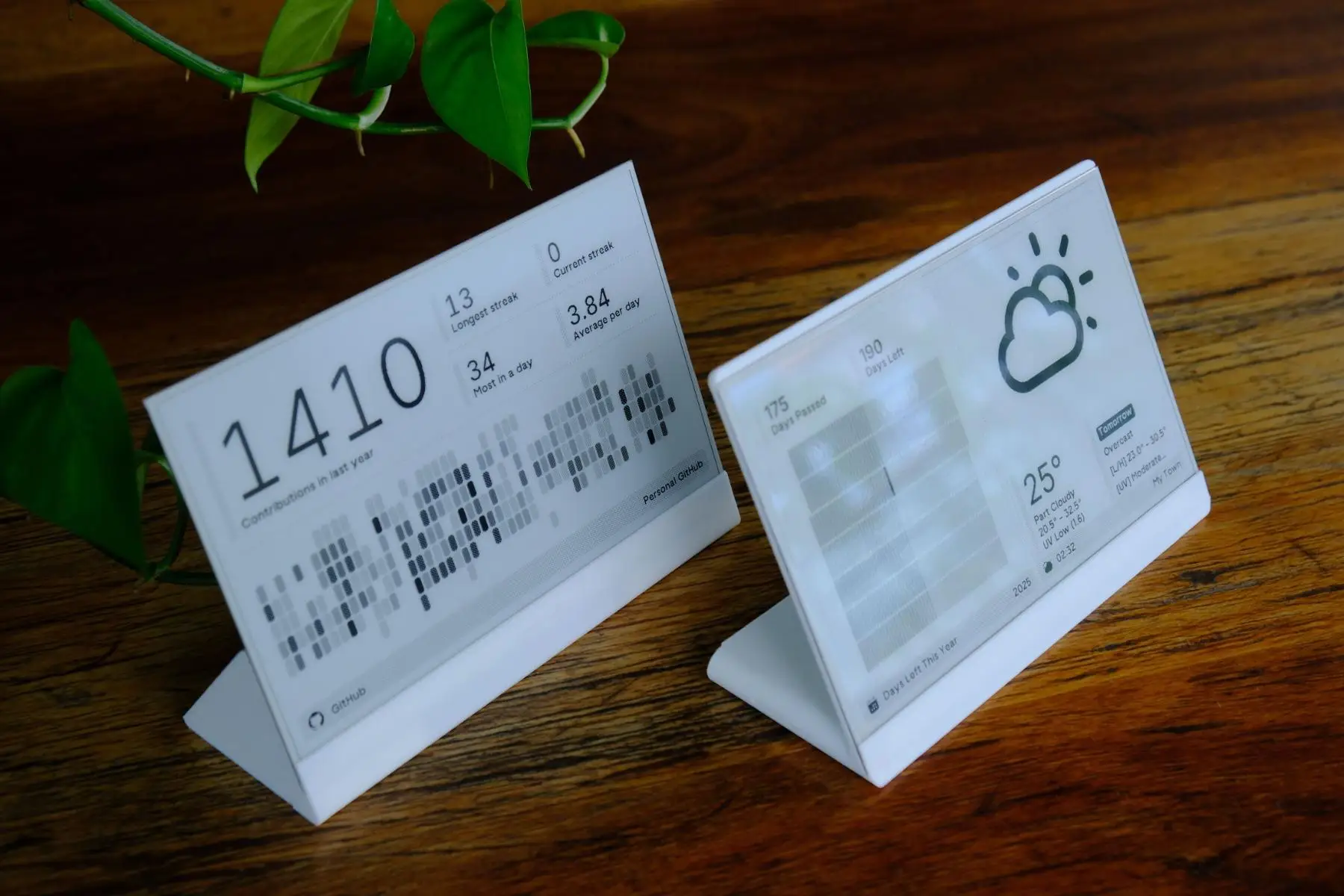 Detalle de la pantalla e-ink monocromática