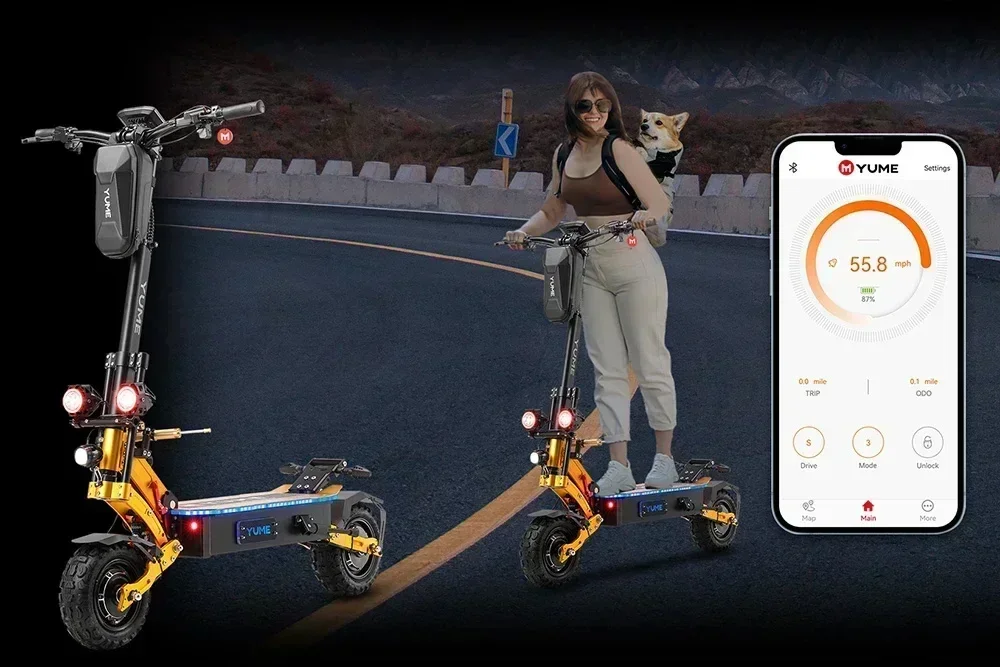 Pantalla del scooter y conectividad Bluetooth