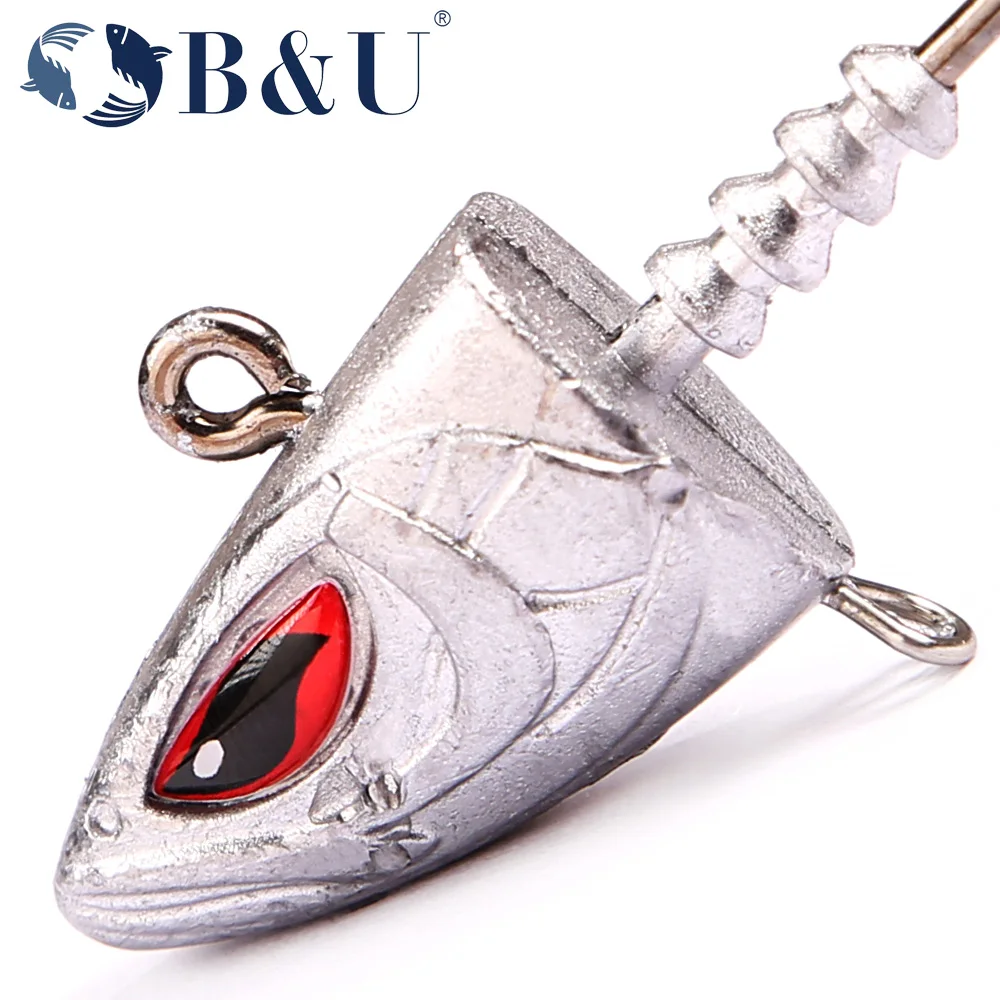 B&U Jig Head listo para pesca de lubina y lucio