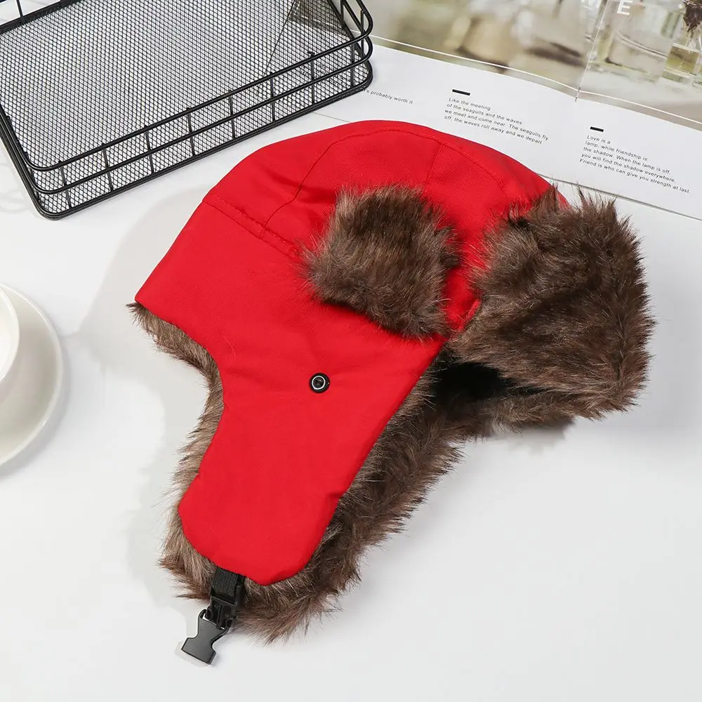 Orejeras piel Russo Ushanka de invierno para gorra de esquí - imagen 5