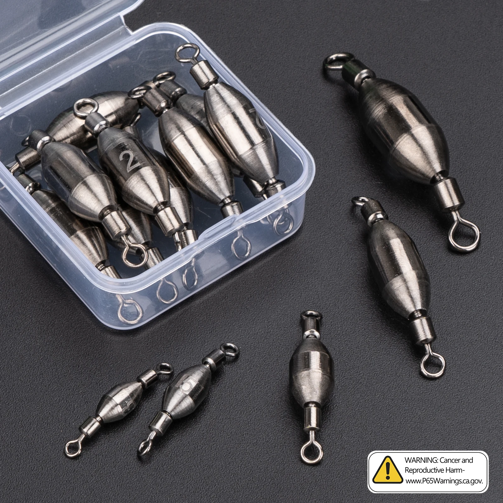 Plomos giratorios de latón para pesca – Pesas con montaje rápido - imagen 3