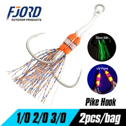 FJORD anzuelo de asistencia Pike con púas punto UV - acero carbono